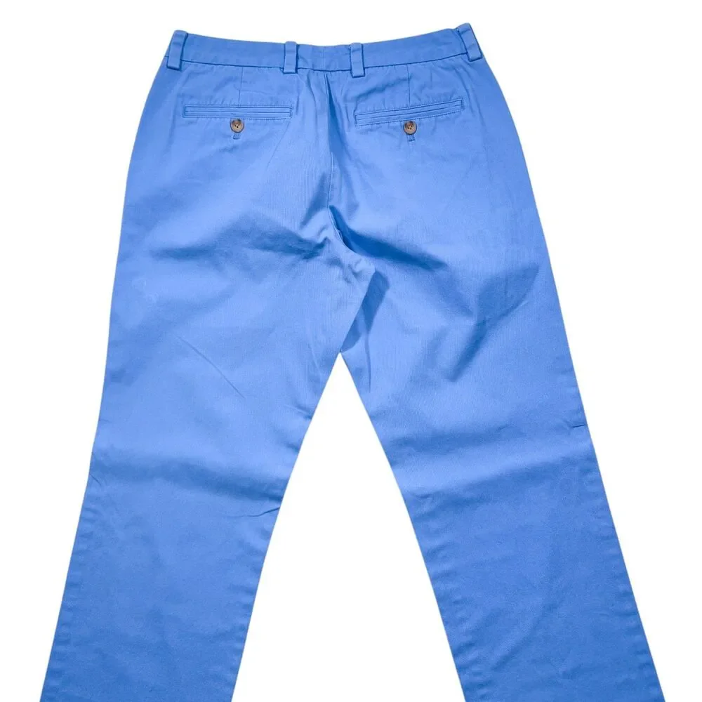 Vineyard Vines Mens 30x32 Blue Slim Fit Breaker Chino Pants Cotton Casual